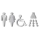 Placuta din aluminiu toaleta femei si barbati cu handicap si dus